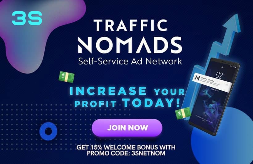 [:ru]traffic nomads 3snet bonus promocode[:]