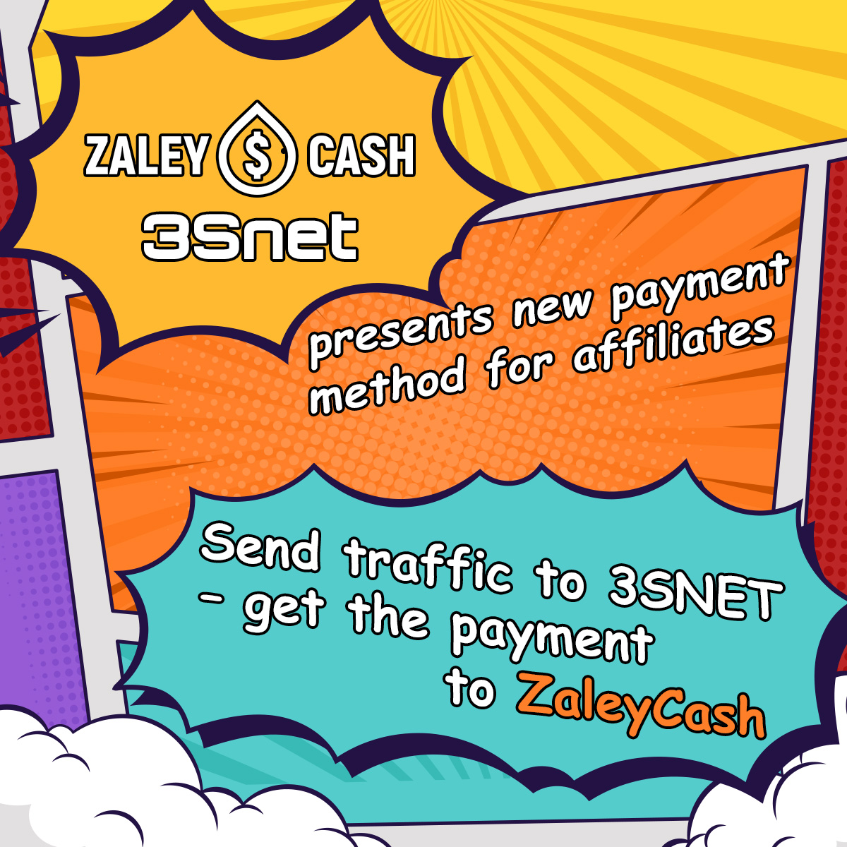 ZaleyCash is a new payout channel in 3Snet