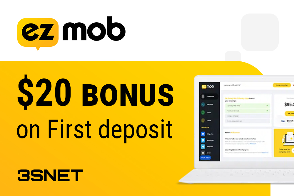 Look for a promo code for a discount in EZMOB on 3SNET!