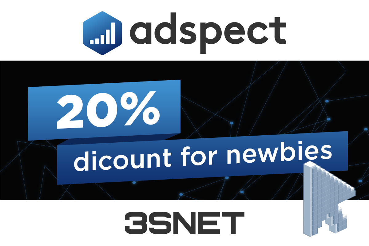 Look for a promo code for a discount in Adspect on 3SNET!