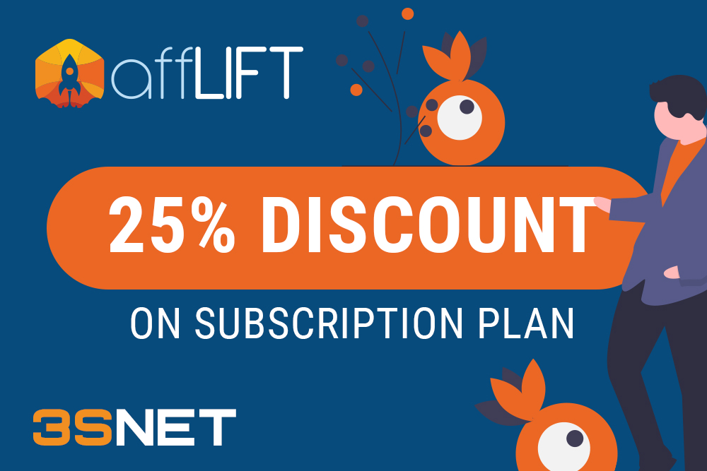 Look for a promo code for a discount in affilift on 3SNET!