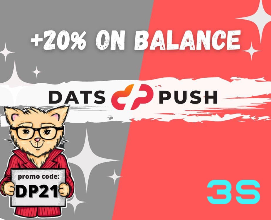 Look for a promo code for a discount in datspush on 3SNET!