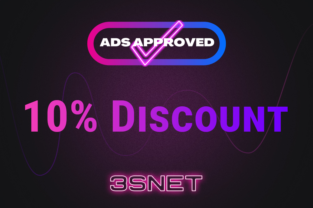 Look for a promo code for a discount in approved on 3SNET!