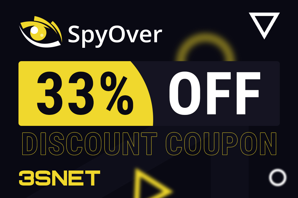 Look for a promo code for a discount in SpyOver on 3SNET!