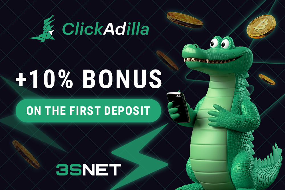 ClickAdilla promocode 3snet eng