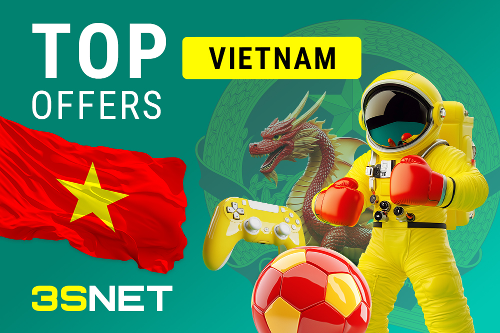 3SNET has compiled a list of top offers from Vietnamese online casinos and bookmakers eager to receive high-quality traffic.