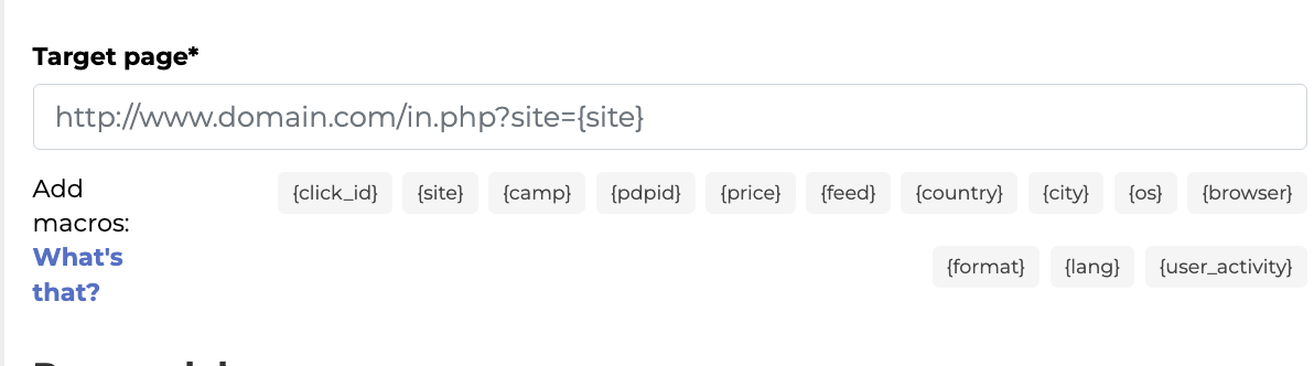 7-Основные параметры кампании