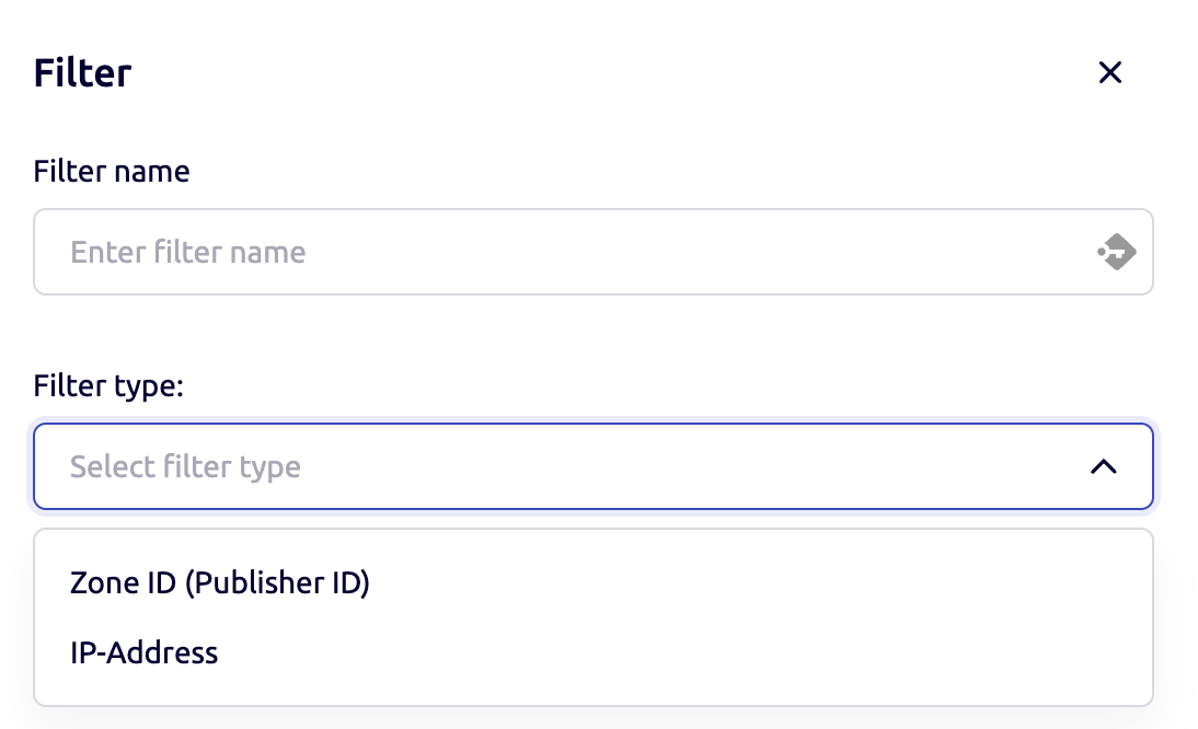 Black:white list upload interface in YouTarget